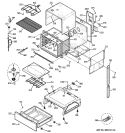 BODY PARTS Diagram and Parts List for JSP46SP2SS  General Electric Range