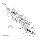 CONTROL PANEL Diagram and Parts List for PD968DP2BB  General Electric Range