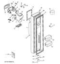 FREEZER DOOR Diagram and Parts List for ESHF5MGXGEBB  General Electric Refrigerator