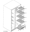 FREEZER SHELVES Diagram and Parts List for ESHS6PGYCESS  General Electric Refrigerator