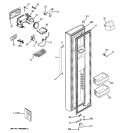 FREEZER DOOR Diagram and Parts List for GSHS6PGYAESS  General Electric Refrigerator