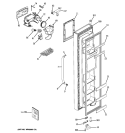 FREEZER DOOR Diagram and Parts List for GSS23QSWKSS  General Electric Refrigerator