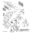 CABINET & COMPONENTS Diagram and Parts List for AJCH10DCCM2  General Electric Air Conditioner