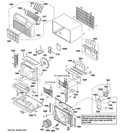 CABINET & COMPONENTS Diagram and Parts List for AJCS12DCCM2  General Electric Air Conditioner