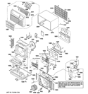 CABINET & COMPONENTS Diagram and Parts List for AJES10DSCM2  General Electric Air Conditioner