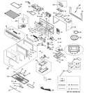 MICROWAVE Diagram and Parts List for JVM1441CJ04  General Electric Microwave