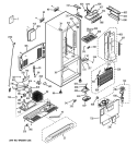 CABINET Diagram and Parts List for PDS22MFWCWW  General Electric Refrigerator