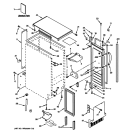 CABINET, LINER & DOOR PARTS Diagram and Parts List for ZDIC150WBBC  General Electric Ice Maker