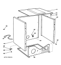 LOWER CABINET Diagram and Parts List for DDC4500T4WH  General Electric Dryer