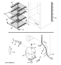 UNIT PARTS Diagram and Parts List for FUM14SVDRWW  General Electric Freezer