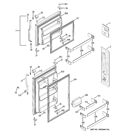DOORS Diagram and Parts List for GTH18DBRALCC  General Electric Refrigerator