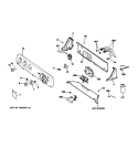 CONTROLS & BACKSPLASH Diagram and Parts List for WHDSR209G8WW  General Electric Washer
