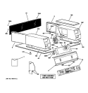 BACKSPLASH ASSEMBLY Diagram and Parts List for DDC4500T1WH  General Electric Dryer