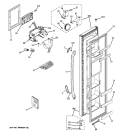 FREEZER DOOR Diagram and Parts List for GSE22KEWNFWW  General Electric Refrigerator