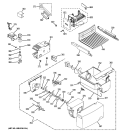 ICE MAKER & DISPENSER Diagram and Parts List for GSE22KEWNFWW  General Electric Refrigerator
