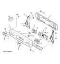 CONTROL PANEL Diagram and Parts List for JB645CP1WW  General Electric Range
