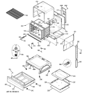 BODY PARTS Diagram and Parts List for JGSP28SEN1SS  General Electric Range
