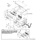Part Location Diagram of WB36T11270 GE PANEL AND BRACKET Assembly