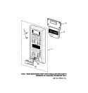 CONTROL PANEL Diagram and Parts List for JKP90CM2CC  General Electric Microwave Oven Combo
