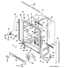 BODY PARTS Diagram and Parts List for GLD7400R10WW  General Electric Dishwasher