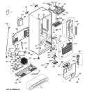 CABINET Diagram and Parts List for GBS20HBSCWW  General Electric Refrigerator