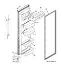 FRESH FOOD DOOR Diagram and Parts List for GSL25IGXLLS  General Electric Refrigerator