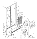 FREEZER SECTION Diagram and Parts List for GSS20IEZABB  General Electric Refrigerator