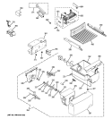 ICE MAKER & DISPENSER Diagram and Parts List for GSS20IEZABB  General Electric Refrigerator