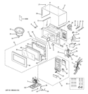 MICROWAVE Diagram and Parts List for JEM31BF01  General Electric Microwave