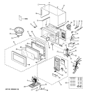Part Location Diagram of WB55X10940 GE COVER DOOR Assembly