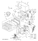 MICROWAVE Diagram and Parts List for ZEM200SF01  General Electric Microwave