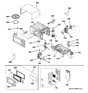 MICROWAVE Diagram and Parts List for JES1344SK06  General Electric Microwave