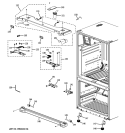 CASE PARTS Diagram and Parts List for PFSS6SMXDSS  General Electric Refrigerator