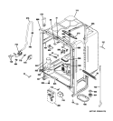 BODY PARTS Diagram and Parts List for GLD4908T05WW  General Electric Dishwasher