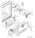 FREEZER SECTION Diagram and Parts List for PFQS5PJYASS  General Electric Refrigerator