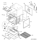 LOWER OVEN Diagram and Parts List for JKP35WM2WW  General Electric Wall Oven