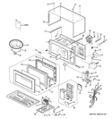 MICROWAVE Diagram and Parts List for REM25SJ02  Hotpoint Microwave
