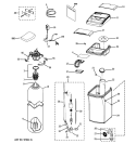 BODY PARTS Diagram and Parts List for GXSF18G03  General Electric Water Softener