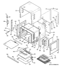 BODY PARTS Diagram and Parts List for ZET1RM3SS  General Electric Wall Oven