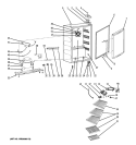 BEVERAGE CENTER Diagram and Parts List for GVS04BDWASS  General Electric Wine and Beverage Cooler