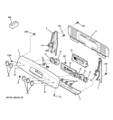 CONTROL PANEL Diagram and Parts List for JB840SP3SS  General Electric Range