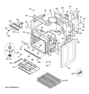 BODY PARTS Diagram and Parts List for JB840SP3SS  General Electric Range