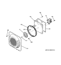 CONVECTION FAN Diagram and Parts List for JB840SP3SS  General Electric Range