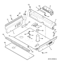 COOLING FAN Diagram and Parts List for PGS908SEP2SS  General Electric Range