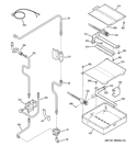 GAS & BURNER PARTS Diagram and Parts List for PGS975SEM1SS  General Electric Range