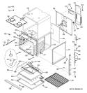 BODY PARTS Diagram and Parts List for PK916SM3SS  General Electric Wall Oven