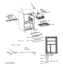 Part Location Diagram of WR71X10935 GE BIG GLASS SHELF