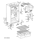 CABINET Diagram and Parts List for HTJ17CBTZRSA  Hotpoint Refrigerator