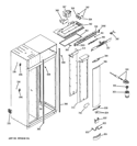 FRESH FOOD SECTION Diagram and Parts List for ZISS480NMC  General Electric Refrigerator