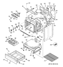 BODY PARTS Diagram and Parts List for JB660DR1SS  General Electric Range